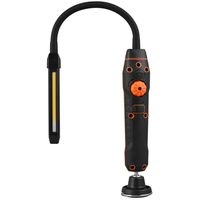 Lampe d'inspection LED fine à fixation magnétique, bras flexible en caoutchouc, légère et portable, avec variateur d'intensité pour l'inspection automobile