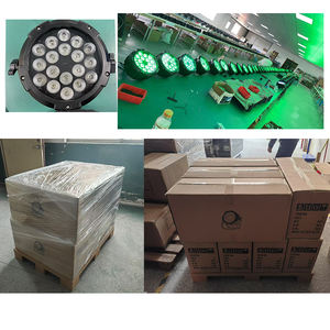 Miglior Prezzo di Fabbrica Faro <span class=keywords><strong>LED</strong></span> Par Piatto IP65 18*10W RGBW 4in1 Impermeabile per Esterni <span class=keywords><strong>Palco</strong></span> Eventi DJ - Product Image 4