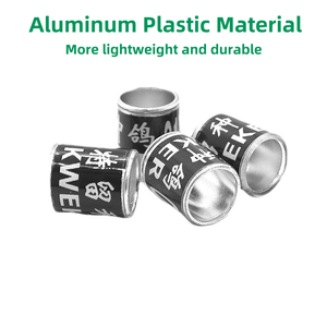 Groen Rood Zwart Geel Kleur Duif Voet Ringen Aluminium Plastic Pluimvee Beenbanden Duif Voetmarkeringen Beenring - Product Image 4