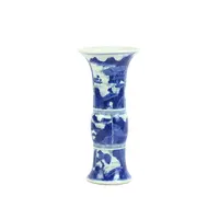Ваза в форме слона RYXN16 в форме ног, сине-белая ручная краска, традиционный китайский Ландшафтный узор