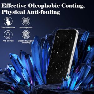 Protection d'écran en verre trempé 3D haute transparence à <span class=keywords><strong>couverture</strong></span> intégrale et grand arc pour iPhone 17 16 15 14 13 12 Pro Max - Product Image 3