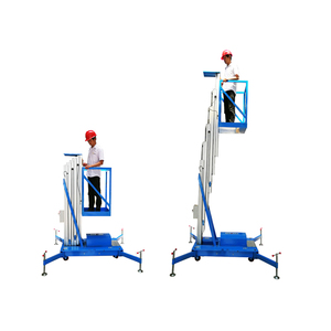 Электрический одномачтовый подъемник MIDE 6M 8M 9M 10M 12M 24M для высотных работ, алюминиевая платформа для подъема персонала - Product Image 6