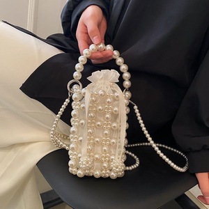 Sac à main pour femme PH210, sac à main féerique en perles, nouvelle collection été 2023, <span class=keywords><strong>tissage</strong></span> ajouré, tendance, polyvalent, sac à main pour femme - Product Image 1