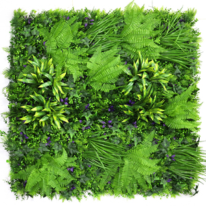 Nhân tạo gỗ Hoàng Dương Bảng điều chỉnh dọc màu xanh lá cây Tường Ngoài Trời hàng rào tấm nhân tạo tán lá cỏ hàng rào hàng rào plante artificielle - Product Image 1