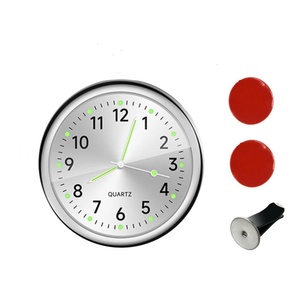 Automobile Clock Dashboard Car Clock Interior Decor Portable Mini Clock Decoration Luminous Analog <b>Watch</b> Ornaments for Cars - Product Image 5