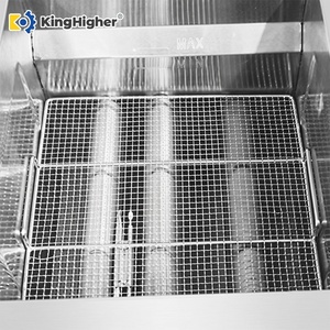 Friteuse professionnelle à gaz en acier inoxydable, grande capacité, double panier, pour poulet et frites, équipement de restaurant - Product Image 4