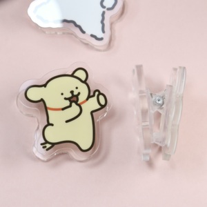 مشابك متعددة الوظائف للمنزل والمكتب مصنوعة من الأكريليك الصديق للبيئة بتصميم حيوانات كرتونية شفافة قابلة للتخصيص بألوان مختلفة ومصنعة بتقنية CNC - Product Image 3