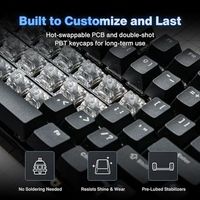 OEM ODM 75 V2 Wireless Gaming Mechanical Keyboard Forged Carbon CNC Aluminum Custom Keyboard TriMode 24G USBC Low Lat