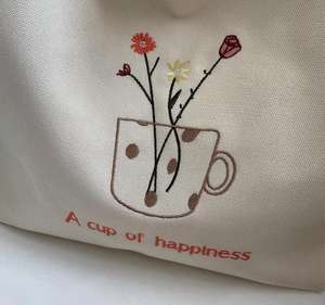 Bolsa de Mano de Lona con Logotipo Personalizado, Bolsa de Compras de Lona de Algodón Orgánico Reutilizable, Reciclable y Ecológica de Lujo Personalizada - Product Image 4