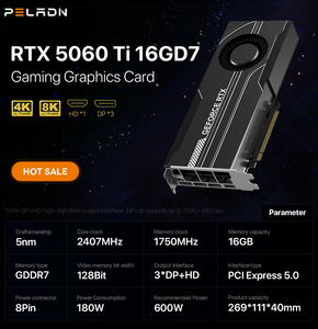 การ์ดจอ RTX 5060 Ti 16GB GDDR7 ระบายความร้อนด้วยพัดลม สำหรับเล่นเกมบนเดสก์ท็อป พร้อมอินเทอร์เฟซ 128 บิต การ์ดแสดงผล RTX 5060Ti 16GB ประสิทธิภาพสูง - Product Image 4