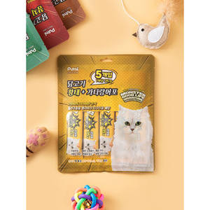 MEILLEUR paquet de 5 collations lyophilisées au poulet et aux fruits pour chat (114 Won par 10g) Gâteries parfaites pour animaux de compagnie - Product Image 1