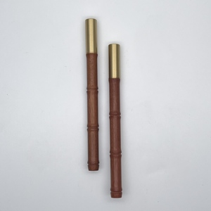 Stylo bille élégant en <span class=keywords><strong>bambou</strong></span> HY, plaqué or, recharge d'<span class=keywords><strong>encre</strong></span> noire, pointe 0,5 mm, inspiré <span class=keywords><strong>de</strong></span> la nature, fournitures <span class=keywords><strong>de</strong></span> bureau pour professionnels - Product Image 4