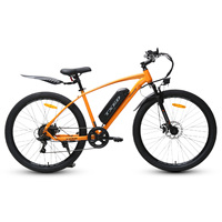 Vélo de montagne électrique TXED personnalisé avec frein à disque mécanique à 7 vitesses, moteur de moyeu arrière de 250 W, fourche à suspension, certification CE