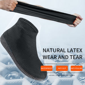 <span class=keywords><strong>Scarpe</strong></span> comode in lattice impermeabili e impermeabili <span class=keywords><strong>antipioggia</strong></span> antiscivolo stivali da pioggia in Spandex resistenti all'usura per i giorni di pioggia - Product Image 4