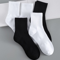 Chaussettes en coton respirantes et absorbantes pour toutes les saisons, chaussettes douces pour hommes et femmes