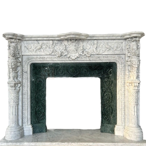 White Marble <strong>Fireplace</strong> Modern Electric Indoor <strong>Fireplace</strong> <strong>Tv</strong> <strong>Stand</strong> - Product Image 1