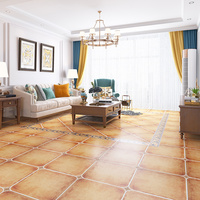 Rovoir Modern American Retro Carreaux de sol en céramique vitrifiée, antidérapant, résistant à l'usure, pierre imitation texture, finition mate, 5 ans