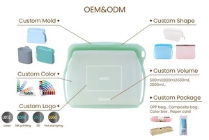 Silicone Bedding Storage <b>Bag</b> 150-200ml Custom Logo/Shape/Color/Package Reusable Leakproof Eco-Friendly <b>Vacuum</b> Compressed - Product Image 2