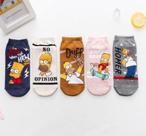 Vớ thời trang hoạt hình siêu anh hùng ngắn vui nhộn nữ nam <span class=keywords><strong>cotton</strong></span> calcetines vớ ngắn không gót họa tiết truyện tranh mùa hè thiết kế vớ cổ chân - Product Image 5