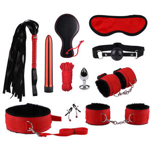 BDSM Contraintes Jouets Sexuels Adultes Roleplay Menottes En Cuir SM Kit Préliminaires Adulte Uniforme SM Produits Fouet Sexe <span class=keywords><strong>Bondage</strong></span> Pour Les Couples - Product Image 5