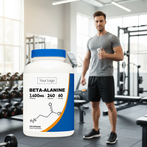 Capsules de supplément d'acide aminé bêta-alanine OEM pour le renforcement musculaire, le régulateur de pH cellulaire, l'amélioration des performances athlétiques et le soulagement du stress - Product Image 3