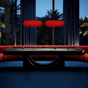 Table de billard de luxe en fibre de carbone noire de style italien - Édition standard pour clubs et villas - Product Image 1