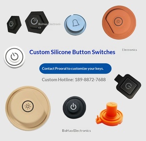 Boutons rétroéclairés en caoutchouc silicone - Couleurs personnalisées, transparents, blancs, noirs - Product Image 6