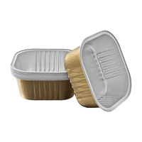 Barquette alimentaire rectangulaire jetable en aluminium de qualité alimentaire, plateau en aluminium pour emballage alimentaire à emporter