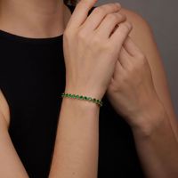Bracelet tennis polyvalent style bonbon arc-en-ciel, très populaire sur TikTok et Instagram ; Dernière collection disponible, qualité supérieure