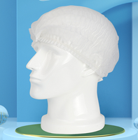 Bonnet bouffant jetable anti-poussière respirant en PP non tissé avec bande élastique pour usage en salon de beauté