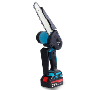 Mini tronçonneuse 21V à une main pour le travail du bois, batterie lithium, tronçonneuse de taille-haie 6/8'', grande configuration de batterie - Product Image 3