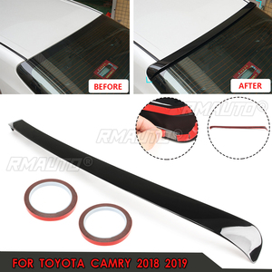 สำหรับโตโยต้า คัมรี่ 2018 2019 พลาสติก ABS สีดำเงาสำหรับสปอร์ต ปีกสปอยเลอร์หลังคาหน้าต่างด้านหลังพร้อมกาว 3 เมตร - Product Image 1