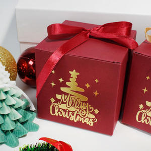 Venta al por mayor pequeña fiesta <span class=keywords><strong>de</strong></span> Navidad <span class=keywords><strong>de</strong></span> lujo favores dulce embalaje <span class=keywords><strong>regalo</strong></span> <span class=keywords><strong>caja</strong></span> <span class=keywords><strong>de</strong></span> chocolate <span class=keywords><strong>caja</strong></span> <span class=keywords><strong>de</strong></span> dulces con cinta - Product Image 3