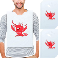 Tablier de serveur de restaurant, tablier de homard, tabliers jetables pour fruits de mer