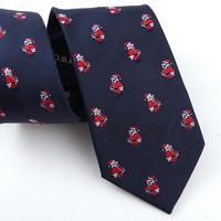 Benutzer definierte Herren Krawatte mit Weihnachts logo Formale Jacquard Baum Schneeflocke und Blumen gestreiften Muster Weihnachts krawatten