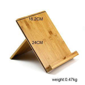 Support de téléphone et de <span class=keywords><strong>tablette</strong></span> réglable en bois de bambou Support de bureau écologique pour étagères et unités de rangement pour téléphones et tablettes - Product Image 3
