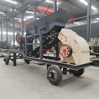 Sungai kerikil & batu beton penggerak batu peralatan industri dengan 220V gigi Motor Gerinda tanah mesin lain
