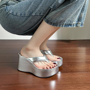 Colección Verano 2026: Elegantes Sandalias de Tacón Alto para Mujer, Chanclas Casuales con Plataforma y <span class=keywords><strong>Suela</strong></span> Gruesa, Punta Cuadrada, Moda <span class=keywords><strong>Gel</strong></span> - Product Image 6