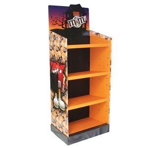 Exhibidor de Cartón Corrugado Personalizado para Tiendas Minoristas, para Exhibición de Dulces, Alimentos y Bebidas - Product Image 1