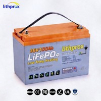 Batería LiFePO4 de Alta Capacidad 36V 100AH Grado A 6000 Ciclos para Carrito de Golf con BMS Inteligente RS485, Conector Anderson, Certificación CE RoHS IP67, Servicio OEM ODM