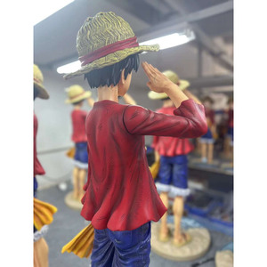Disponibile Statua in Resina di Alta Qualità, Personaggio Anime <span class=keywords><strong>One</strong></span> <span class=keywords><strong>Piece</strong></span>, Figura di Luffy a Grandezza Naturale 1/2, Scultura Anime per Decorazione - Product Image 2