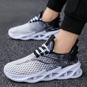 Zapatos Deportivos de Verano para Hombre, Elegantes, de Corte Bajo, Transpirables, con Cordones, para Caminar y Correr al Aire Libre, Diseño Antideslizante - Product Image 5