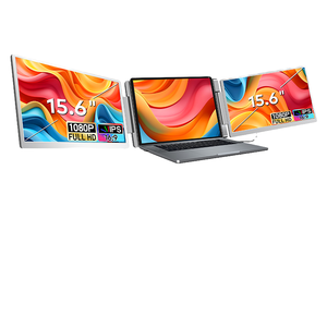 Monitor de portátil triple de 15,6 pulgadas Pantalla izquierda Rotación de 360 ° Compatibilidad Plug and Play con Windows/<span class=keywords><strong>Mac</strong></span>(M1/<span class=keywords><strong>M2</strong></span>/M3) Pro/Max S10 - Product Image 4