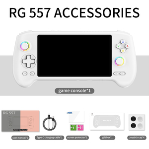 Nouvelle Console de <span class=keywords><strong>Jeu</strong></span> Portable ANBERNIC RG557 avec CPU Dimensity 8300, Écran AMOLED 5.48', Android 14, 12 Go+256 Go – Idéale pour Cadeaux d'Anniversaire - Product Image 5