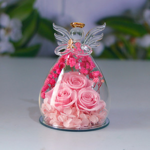 Rosa Preservada al por Mayor en Cúpula de Cristal, Decoración para Mesa del Hogar, Flor Real Eterna, Rosa para Siempre, Regalo para Boda, Fiesta, Día de San Valentín - Product Image 2