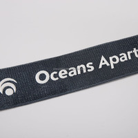 Bandes élastiques en nylon de 10 mm avec motifs personnalisés, tissées avec le nom de la marque, sangles jacquard pour textiles de maison, sacs, chaussures, vente en gros