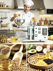 Estrattore d'Olio a Freddo ad Alta Efficienza per Arachidi, Sesamo, Soia, Pressa per Olio di Grado Commerciale per Piccole Imprese - Product Image 2