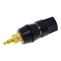 1 paire (noir + rouge) Bornes Rouge Noir Connecteur Amplificateur Terminal Binding Post Banana Speaker Plug Jack Adapter Socket