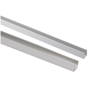Perfil de cubierta tipo 'U' satinado 10x15x1mm 2 M Bar Accesorios exteriores - Product Image 1