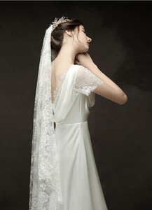Abito <span class=keywords><strong>da</strong></span> Sposa Moderno in Raso Francese, Silhouette Classica Minimalista, Elegante Vestito <span class=keywords><strong>da</strong></span> <span class=keywords><strong>Cerimonia</strong></span> per Donne - Product Image 4